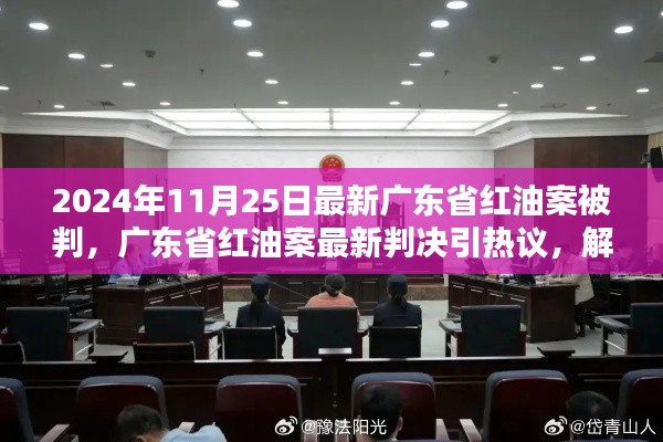 广东省红油案最新判决揭晓，引发广泛热议与观点探讨