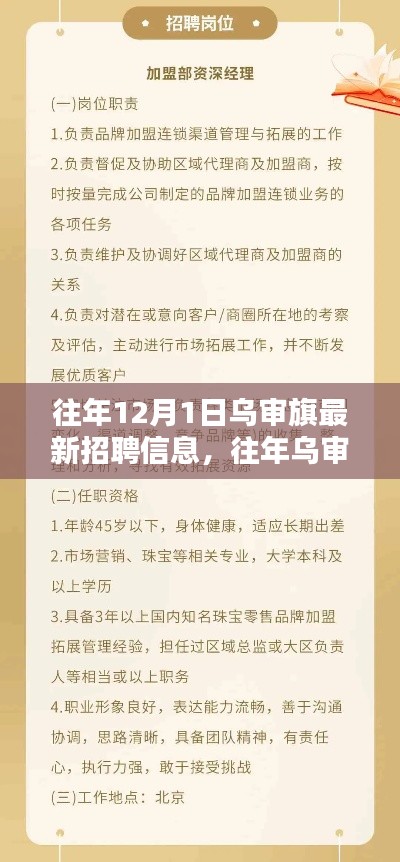 往年12月1日乌审旗最新招聘信息，往年乌审旗招聘热点，深度解析乌审旗最新招聘信息及趋势