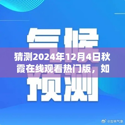2024年12月4日秋霞在线观看指南，预测与顺利观看秋霞热门版
