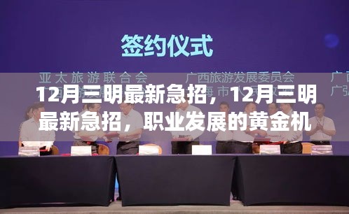 12月三明最新急招，黄金职业发展机遇来临