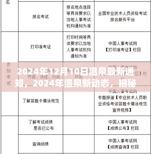 揭秘，最新温泉动态与体验通知背后的故事（2024年温泉新动态通知）