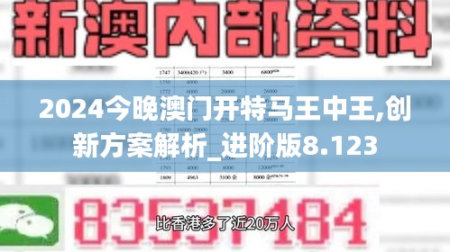 2024今晚澳门开特马王中王,创新方案解析_进阶版8.123