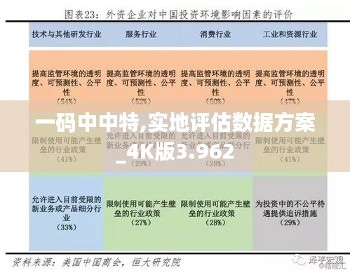 一码中中特,实地评估数据方案_4K版3.962