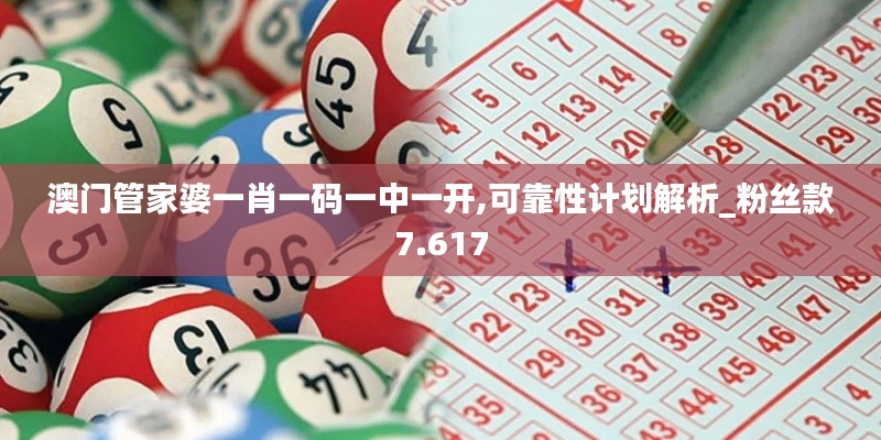 澳门管家婆一肖一码一中一开,可靠性计划解析_粉丝款7.617