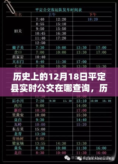 历史上的12月18日平定县实时公交查询指南，步骤与查询方式全解析