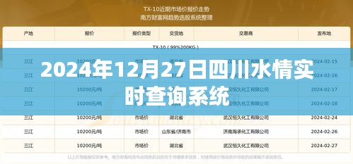 四川水情实时查询系统最新数据（2024年12月27日）
