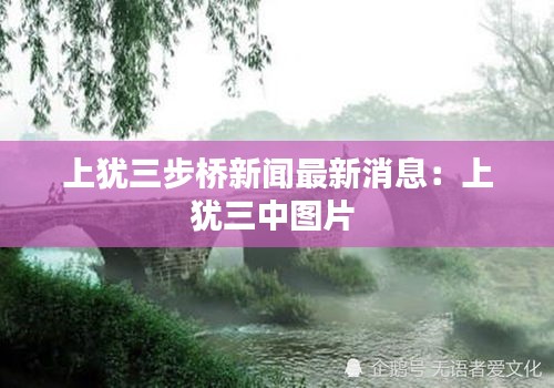 上犹三步桥新闻最新消息：上犹三中图片 