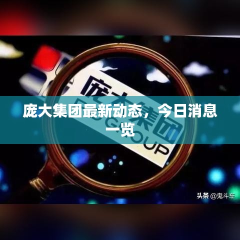 庞大集团最新动态，今日消息一览