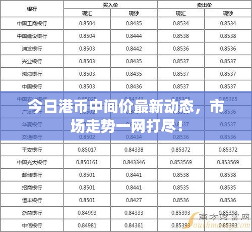 今日港币中间价最新动态，市场走势一网打尽！