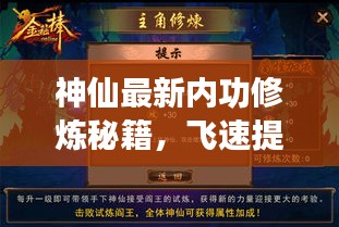 神仙最新内功修炼秘籍，飞速提升修行速度攻略！